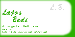 lajos bedi business card